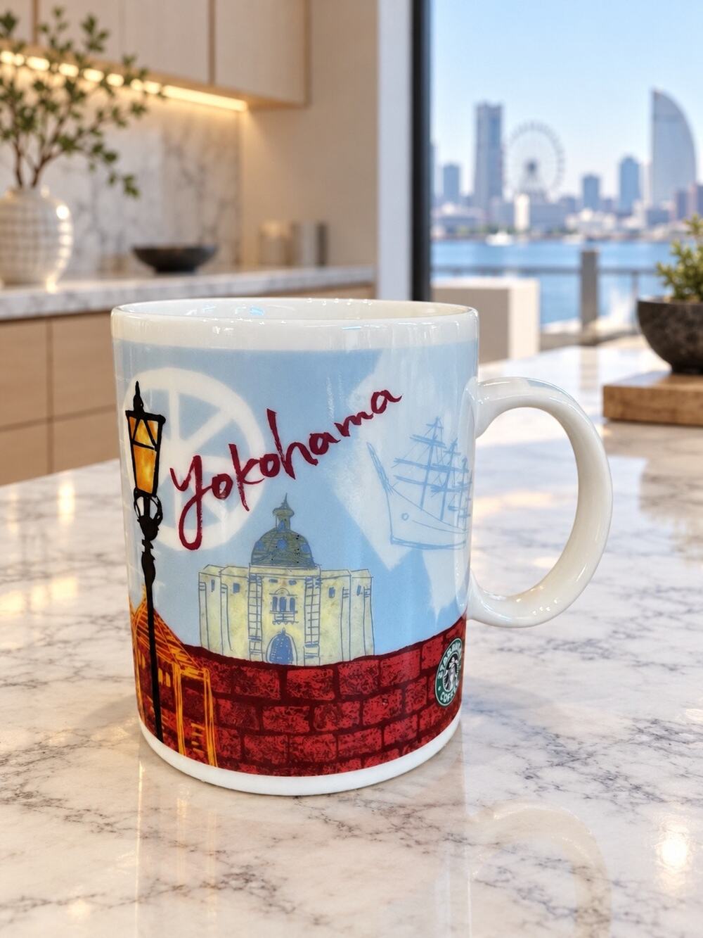 Starbucks Yokohama Japan 2014 City Mug Made in Japan Coffee Cup